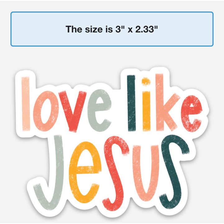 swaygirls - Wholesale Sticker - Love like Jesus sticker | Christian faith stickers & decals