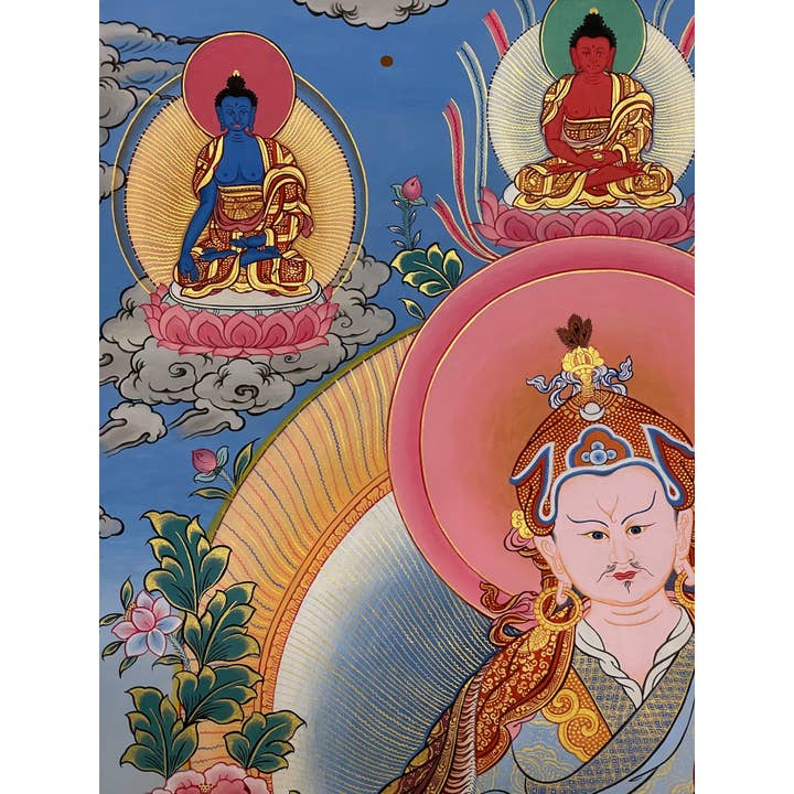 Art Of Tibet - Wholesale Painting/Drawing - Guru Rinpoche Padmasambhava Large Thangka4