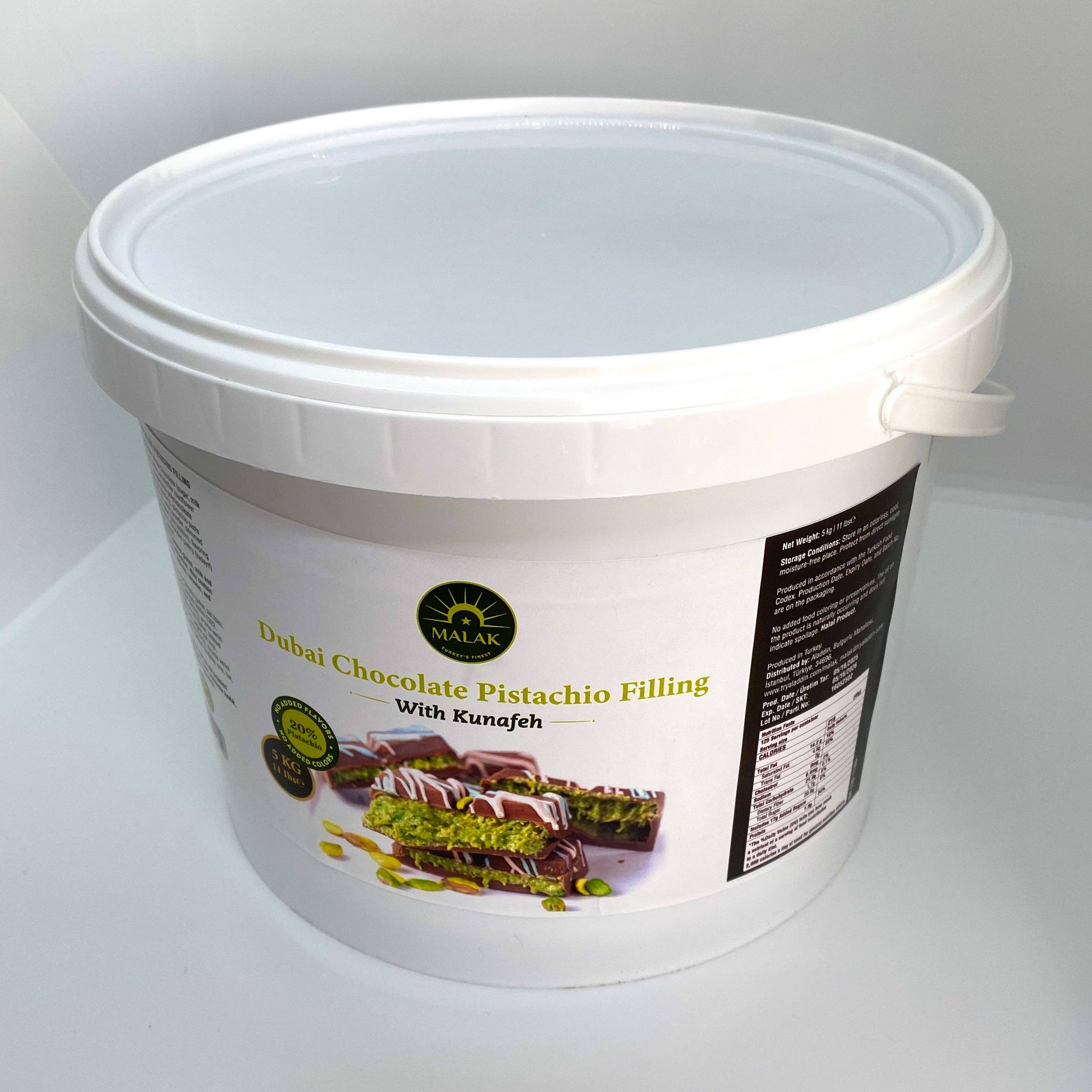 Aladdin - Wholesale Baking Chocolate - Malak Dubai Chocolate Pistachio Kunafeh 20% Turkish Halal2