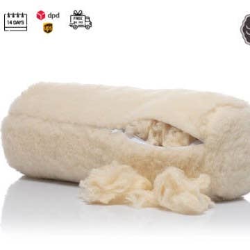 Bolster Pillow Filled Wool for wholesale by Ekotex 1 ltd.
