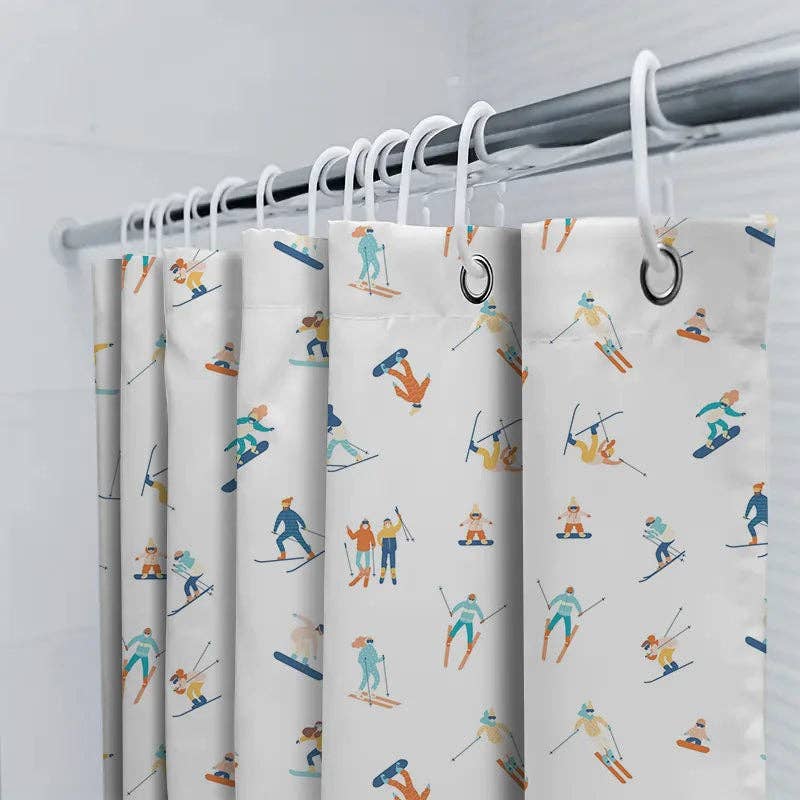 Kiyo Home - Wholesale Shower Curtain - Ski Shower Curtain11
