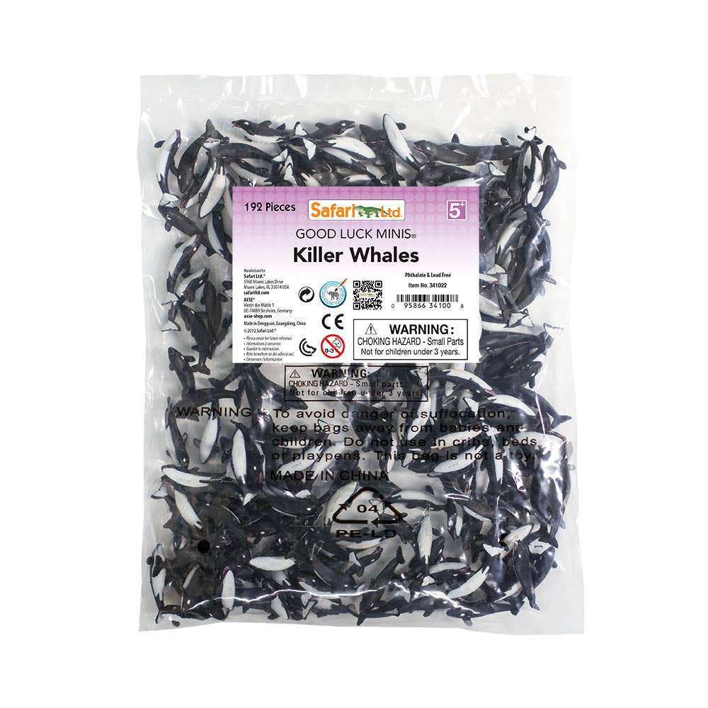Safari Ltd. - Wholesale Figurine Toy - Kids - Killer Whales - Good Luck Minis® - 3410223