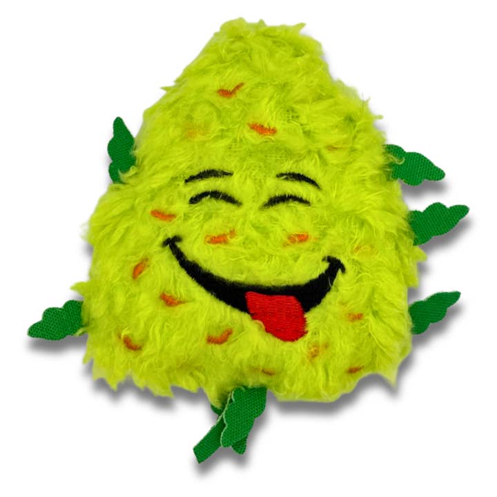 PAW:20 - Wholesale Pet Toy - Cat - Bud Jr. the Weed Nug, Parody Plush Catnip 420 Cat Toy0