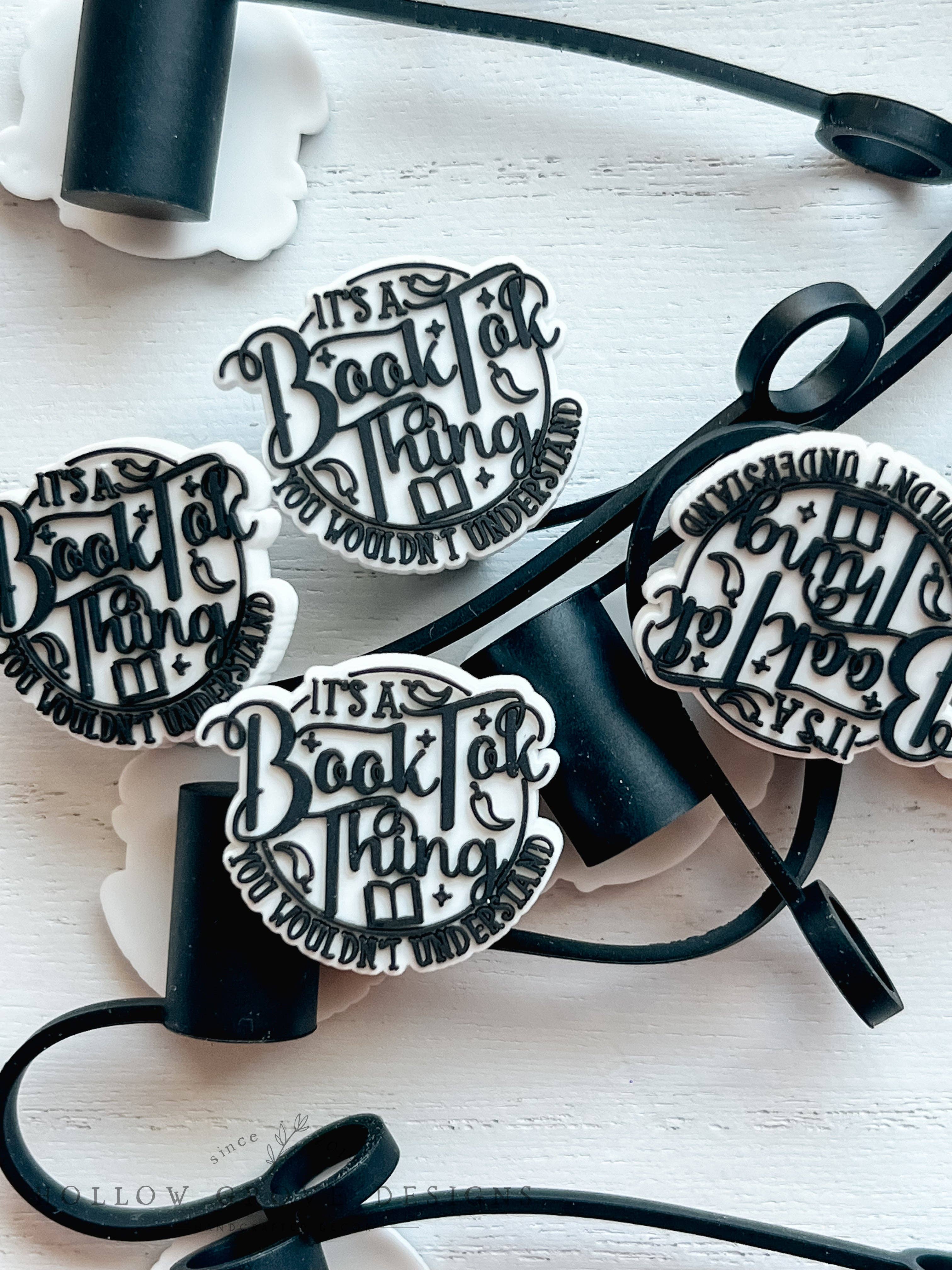 Hollow Grove Designs - Wholesale Drinking Straw - Booktok Straw Topper | Handmade Tumbler Accesories | Straw Topper for Stanley Tumbler1