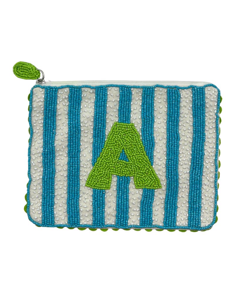 Pizzazz, Inc. – estojo - Mulher por atacado – Bolsas de Moedas com Missangas Iniciais