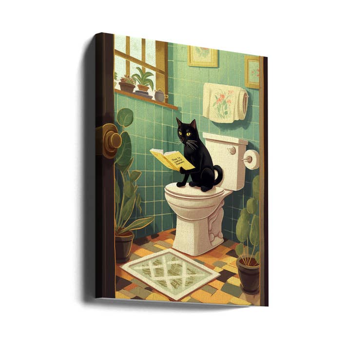 Wall art Toilet Cat for wholesale by GTA ART