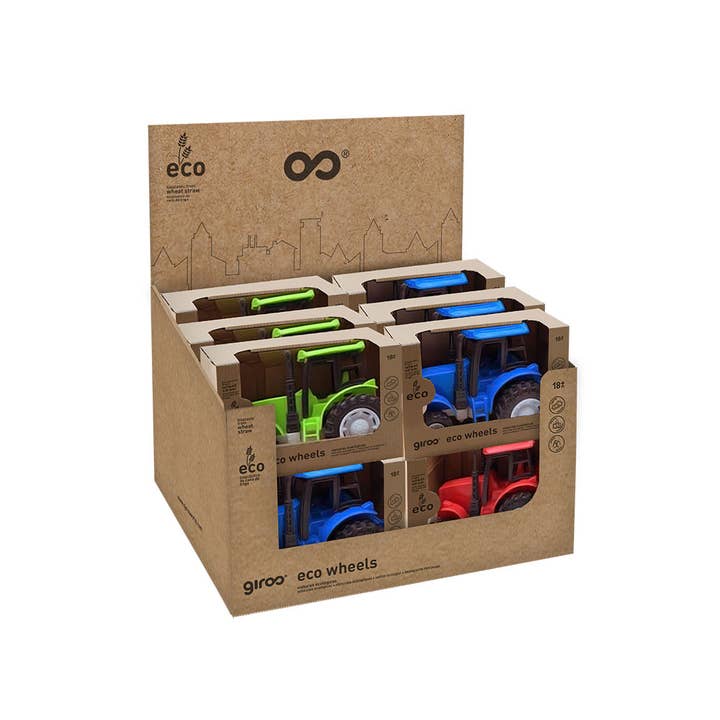 AJ Aguiar - Wholesale Toy car/truck – Child - Eco Tractor Free Wheel Spins 10 cm 3 Assorted Dis-122