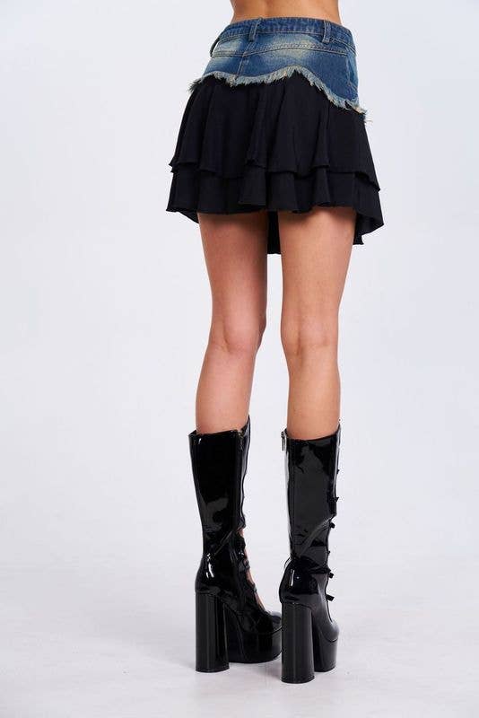 Pretty Damage - Vente Jupe – femme - Jupe en jean Holly2