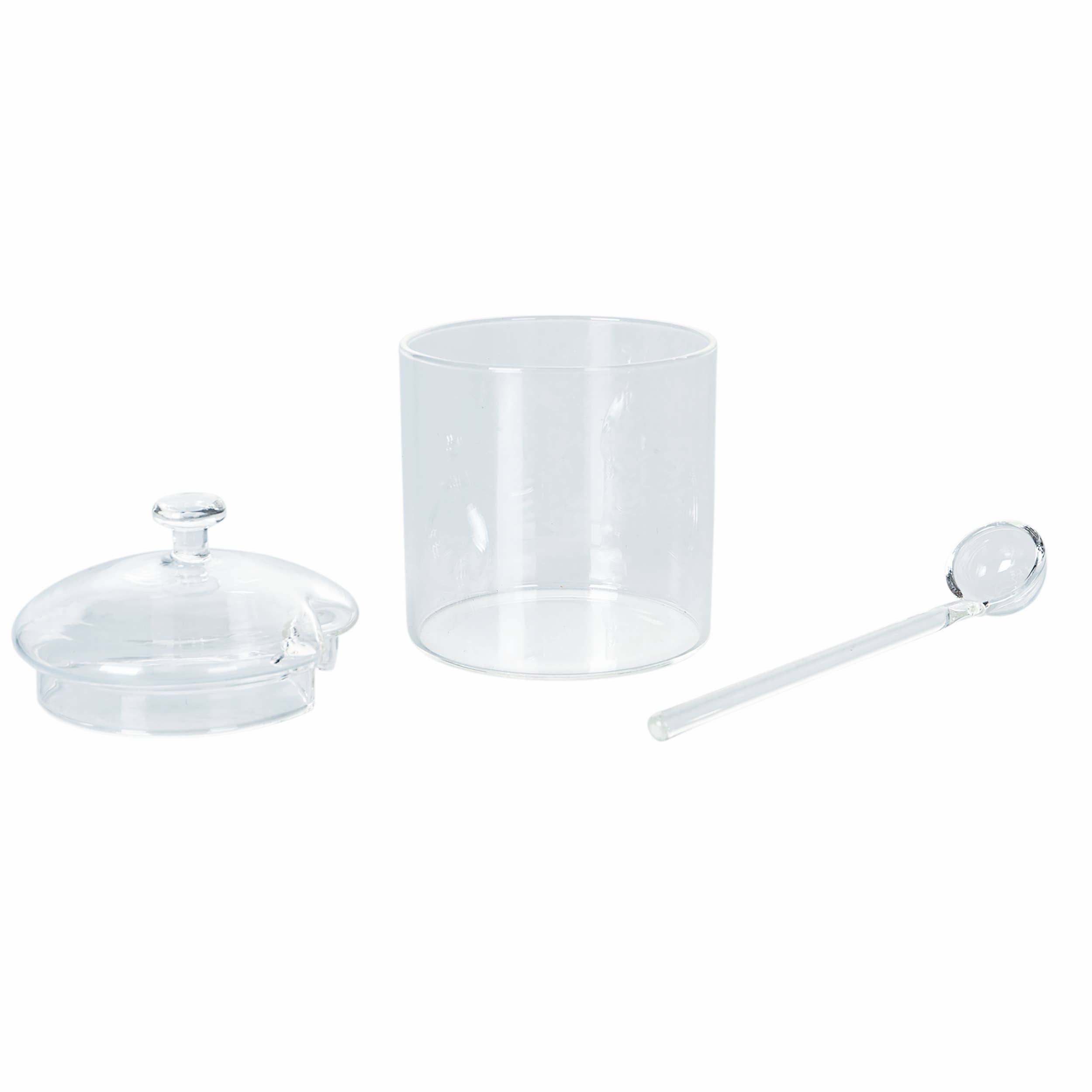 VdE Tivoli 1996 - Wholesale Cookie Jar - BOROSILICATE SUGAR BOWL WITH GLASS LID AND SPOON1