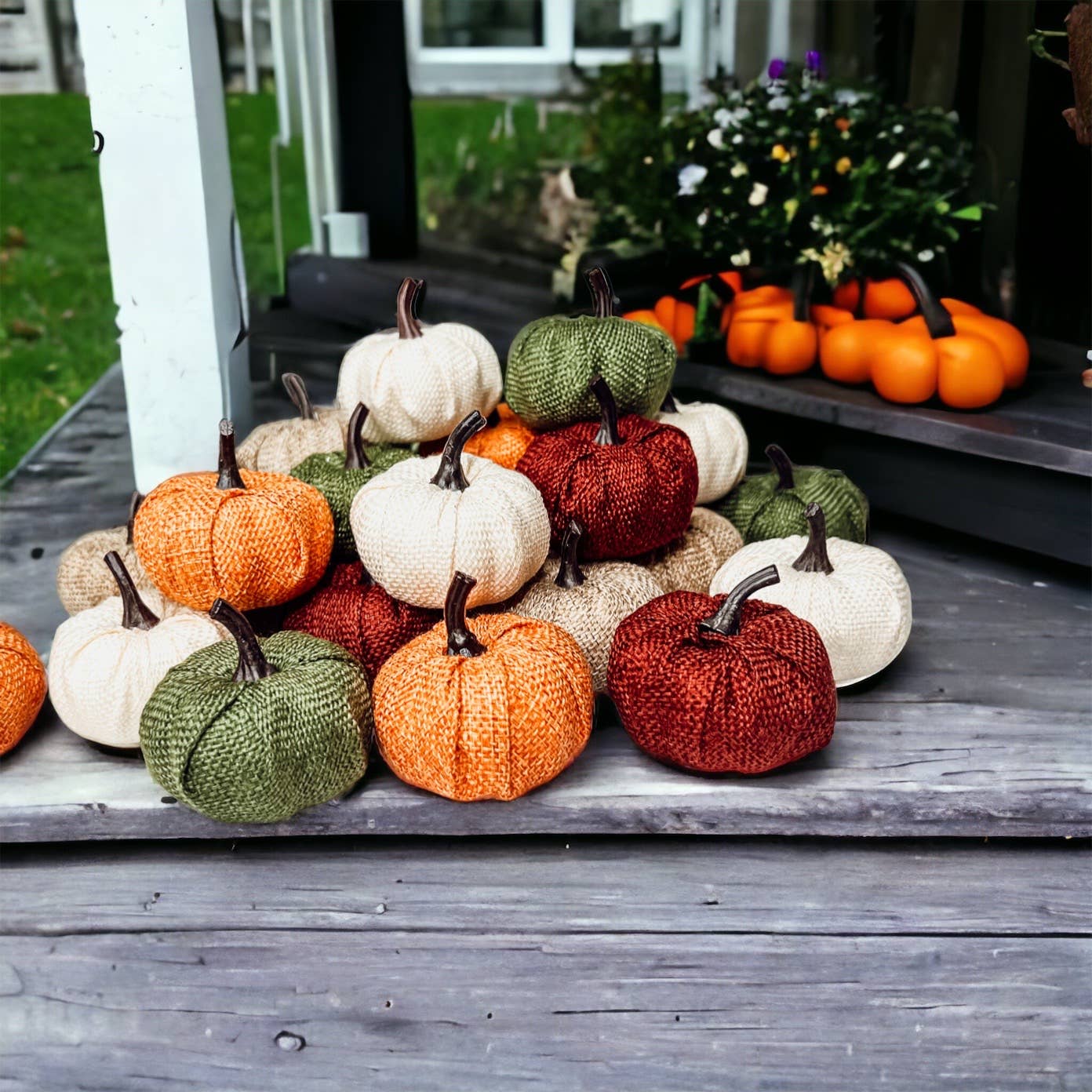 Gia Roma - Wholesale Decorative Tabletop Object - Mini Jute Pumpkins, Halloween & Fall Shelf Decorations9