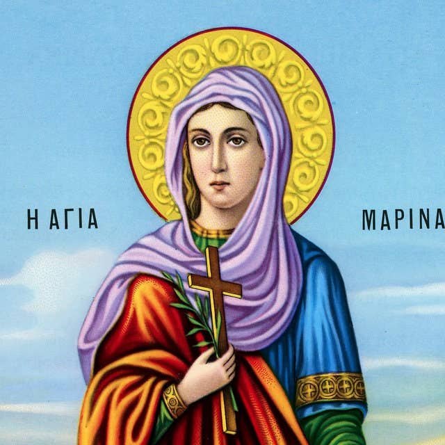 Saint Marina icon, Handmade Greek Orthodox icon of St Marina of Antioch the Martyr, Byzantine art wall hanging, religious gift for wholesale by TheHolyArt