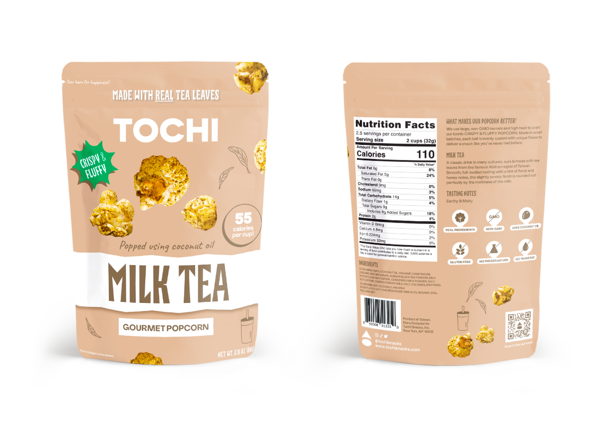 Tochi Snacks – wholesale Popcorn – Milk Tea Popcorn1