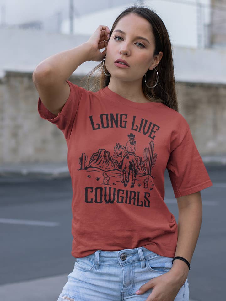 Long Live Cowgirls | Country Western | Country Band Tee | Morgan | Best Seller | Comfy Unisex Tee | Super Soft Graphic Tee | Trendy Boutique Wear for wholesale by Route 54 Apparel