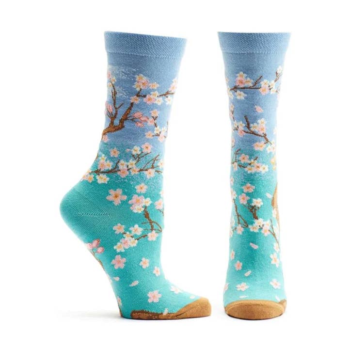 Ozone Women's Cherry Blossom Spring Sock for wholesale by Scandinavian Specialties