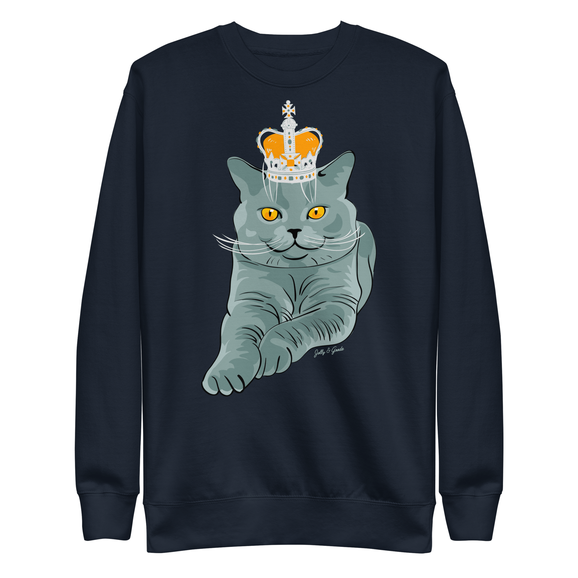 Jolly & Goode - Wholesale Graphic Sweatshirt - Women's - British Blue Premium Sweatshirt5