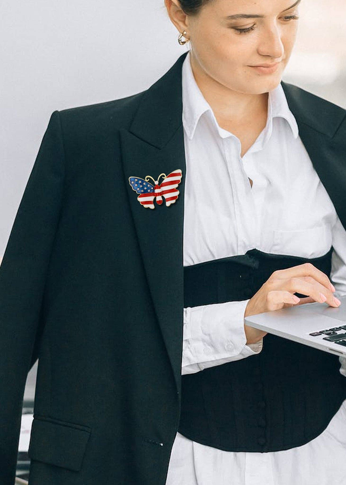 AK Brand – Großhandel Broschen – Brosche mit amerikanischer Flagge der USA, 4. Juli95