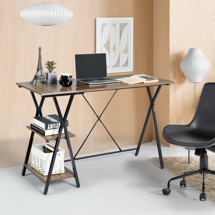 #Give Away#Computer Desk with Shelves for order over USD300 for wholesale by 39F Inc.