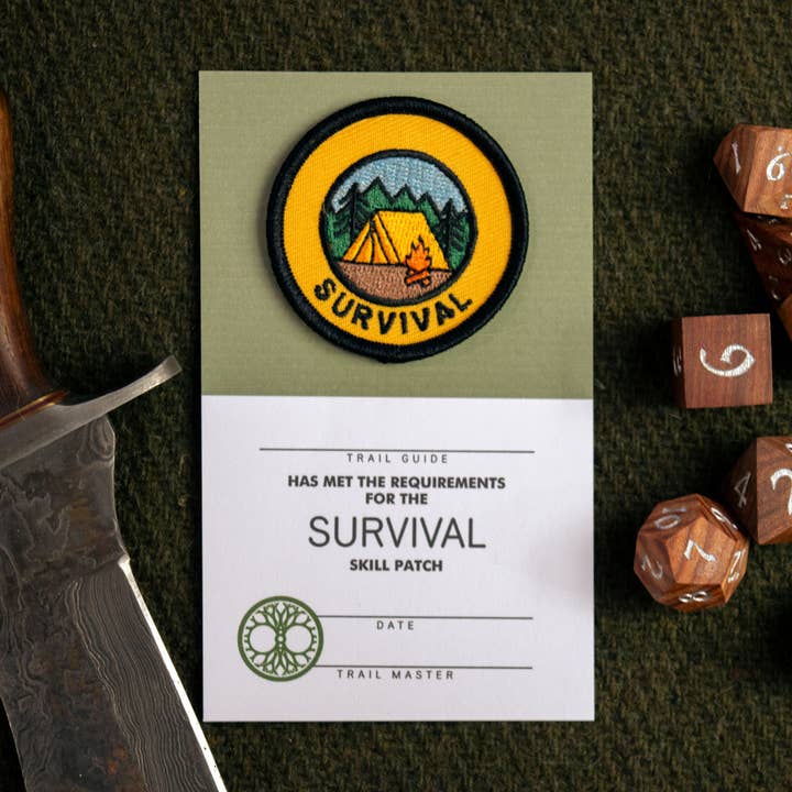 Survival Skill Patch for wholesale by We Geek Together