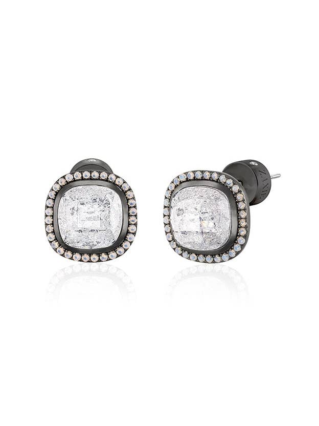 Bright Lights CZ Sterling Silver Stud Earrings for wholesale by ZAXIE by Stefanie Taylor