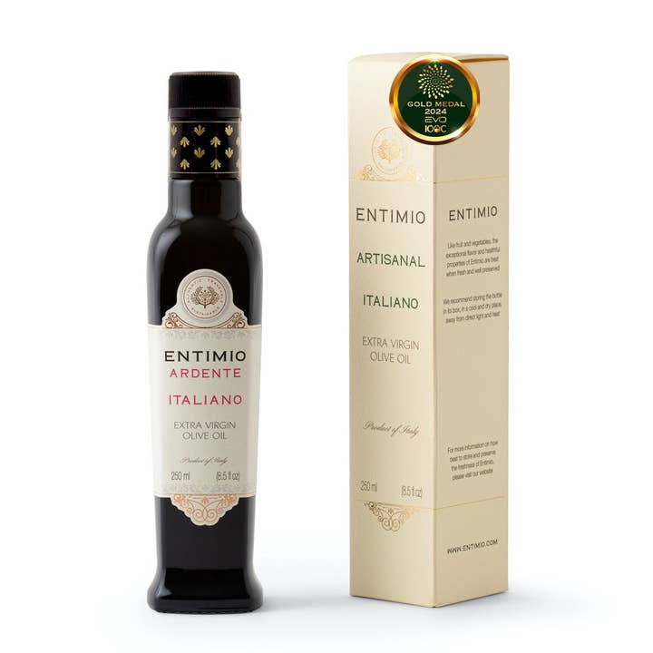 Entimio Ardente | 2024-25 Harvest Organic Extra Virgin Olive Oil, Early Harvest from Sicily | 8.5 fl oz for wholesale by Entimio
