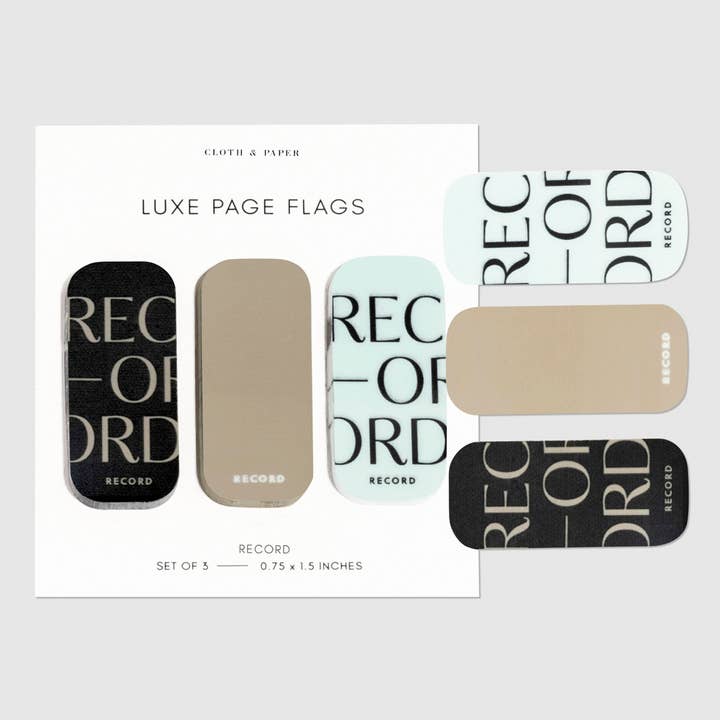 Cloth & Paper – wholesale Sticker – Luxe Page Flag Trio16
