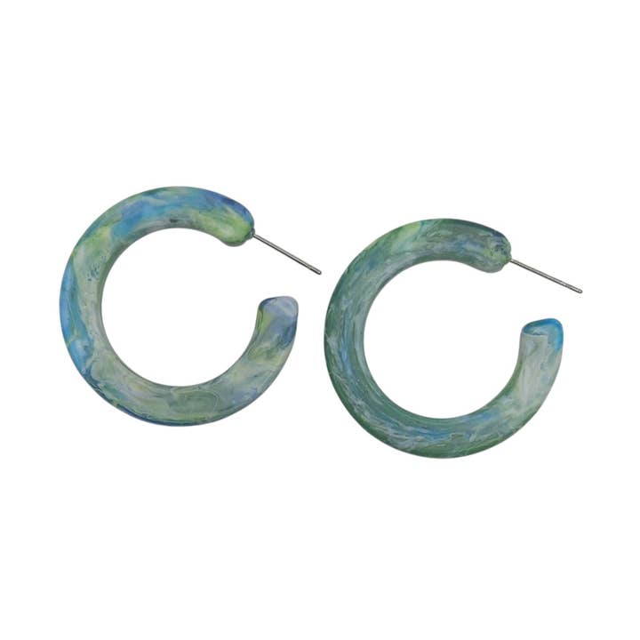 Positivity from Waste - Recycled Plastic Small Hoop Earrings for wholesale by One of a Kind Club