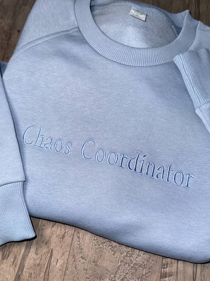 CHAOS COORDINATOR EMBROIDERED SWEATER for wholesale by Spirit+Tribe
