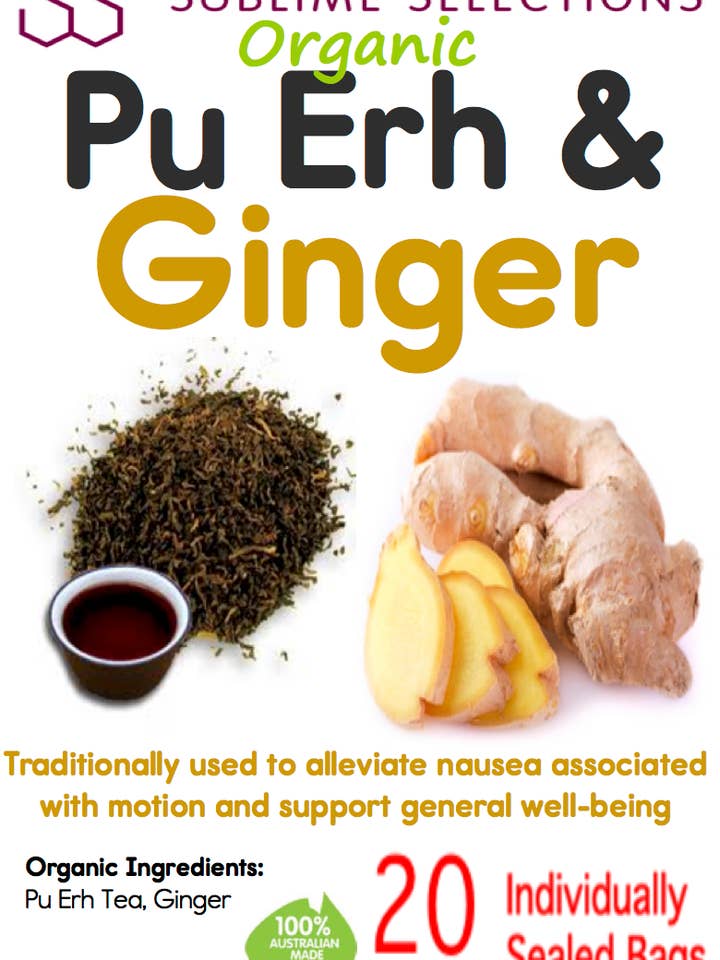 Chá Pu Erh & Gengibre - Saco de Chá por atacado de Australian Tea House