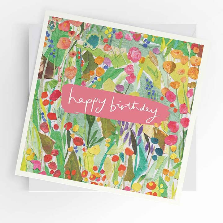 Cartão de aniversário, flores brilhantes, cartão de aniversário feminino por atacado de Under the Willow Tree