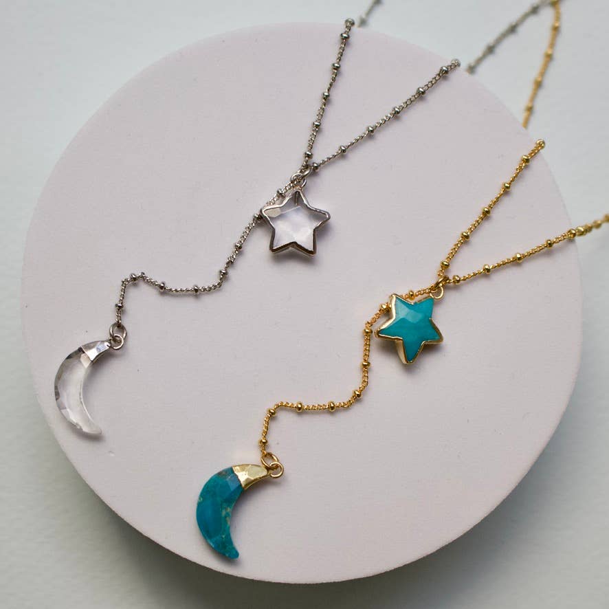 a.v. max - Wholesale Halskettinghanger - Over The Moon Stone Y-hals|Labradoriet|Citroen|Chalcedoon|WRM15