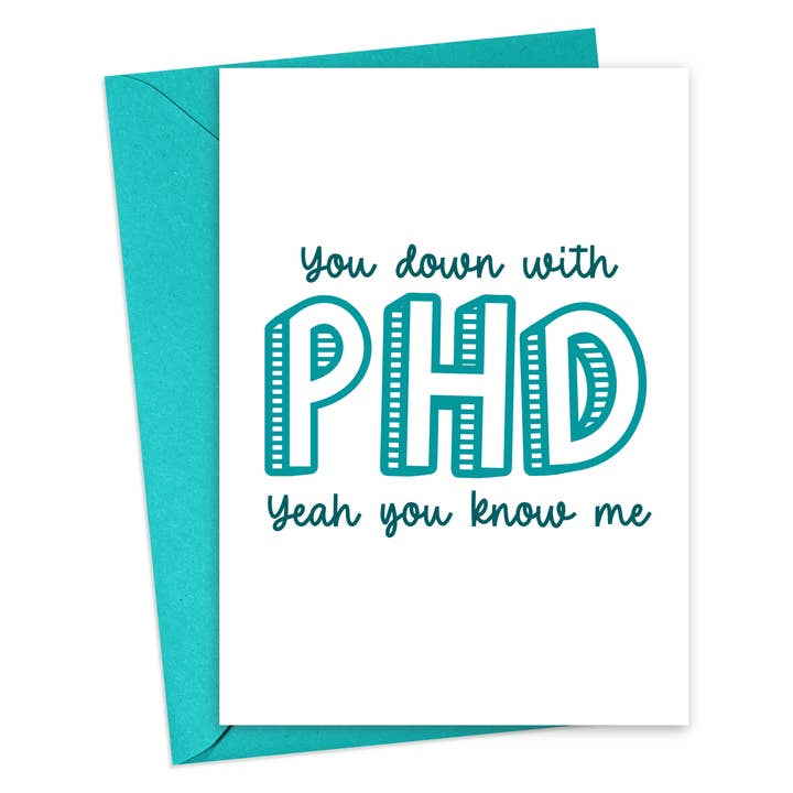 R is for Robo - Wholesale Graduation Card - Funny Graduation Card PHD Student Congrats Graduation Gifts