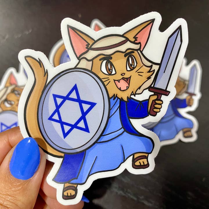Atara Sarina – wholesale Klistermärke – Meowcabee Rebel Hanukkah - Vinyl klistermärke1