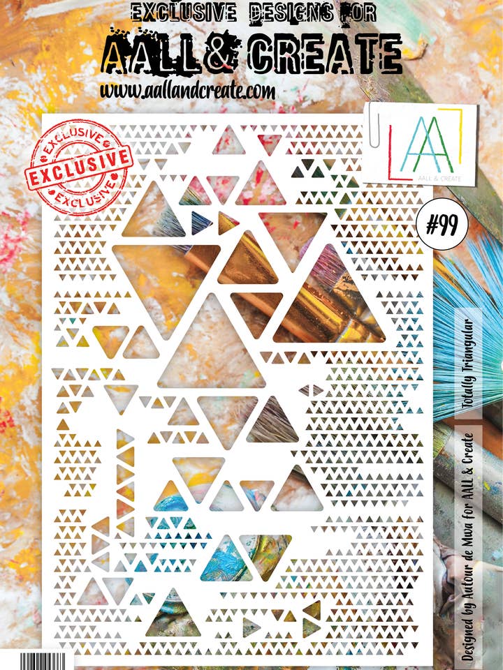 Totalement triangulaire - Pochoir A4 #99 pour la vente par AALL AND CREATE