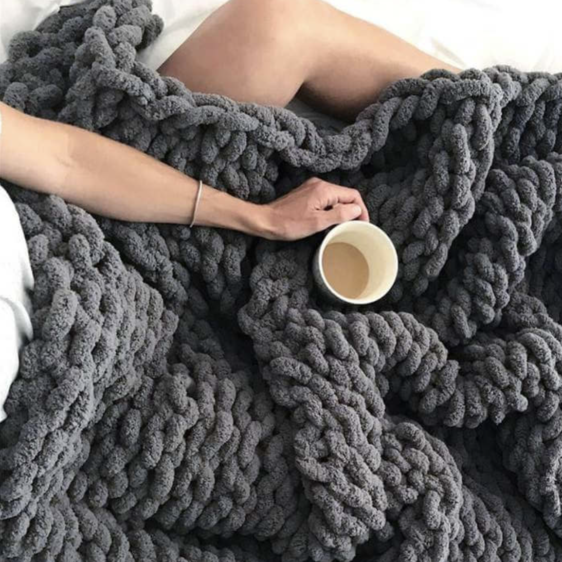 Everyday Cozy Living - Wholesale Throw Blanket - Chunky Knit Throw- Multiple Colors1