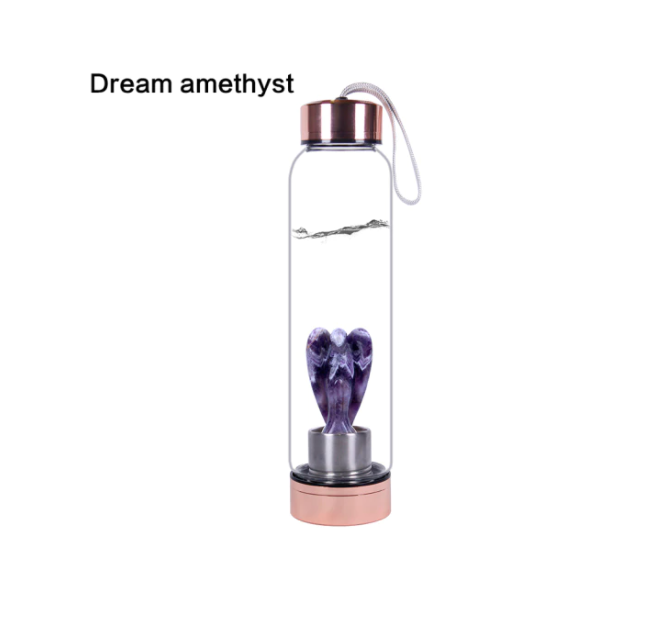 Crystolver (We Cover All Import Fees) – wholesale Water bottle – Angel Crystal Glass Water Bottle2