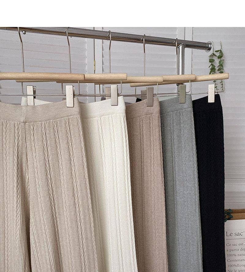 Marayn - Wholesale Pants - Women's - Soft Knit WideLeg Pants Korean Style Autumn Comfort12