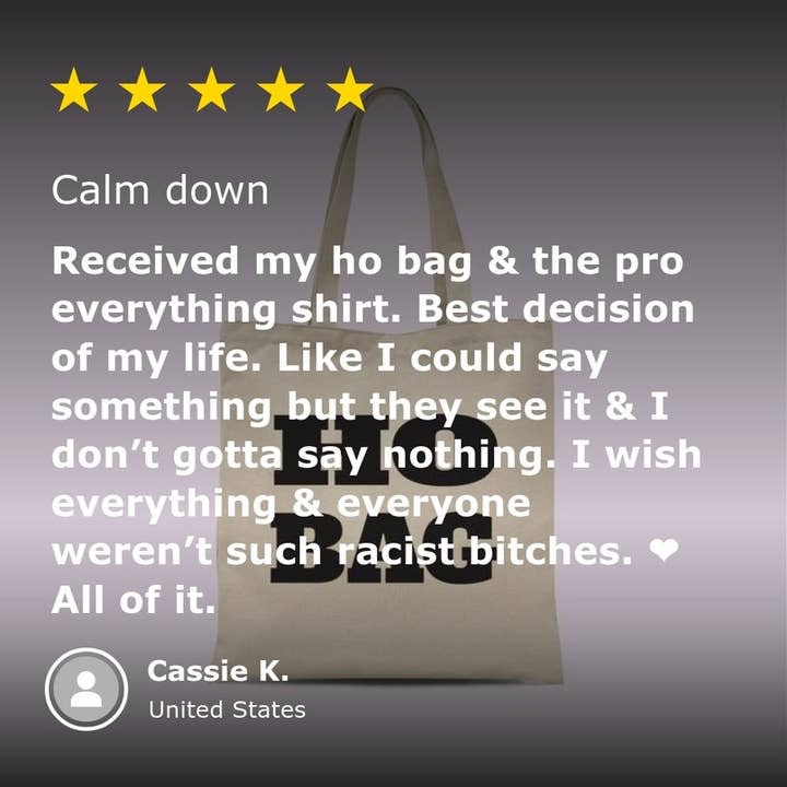 Crimson and Clover Studio - Wholesale Tote Bag - Women's - Ho Bag Funny Tote Bag5