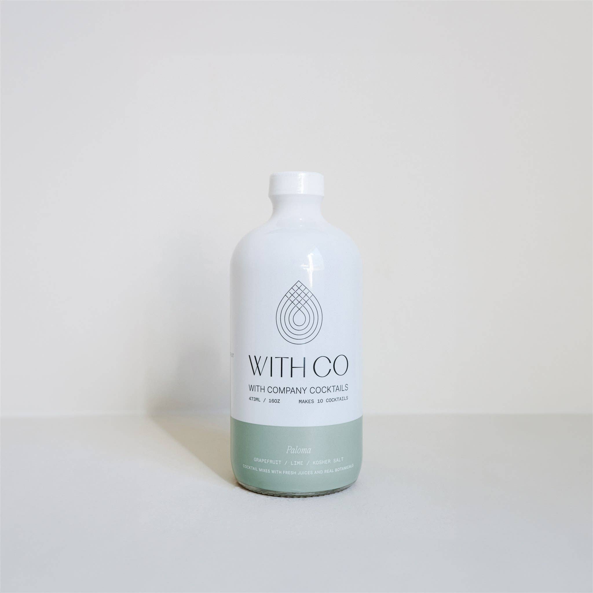 WithCo Cocktails - Wholesale Cocktail Mix/Syrup - Paloma Mix (Grapefruit, Lime Juice, Salt)6