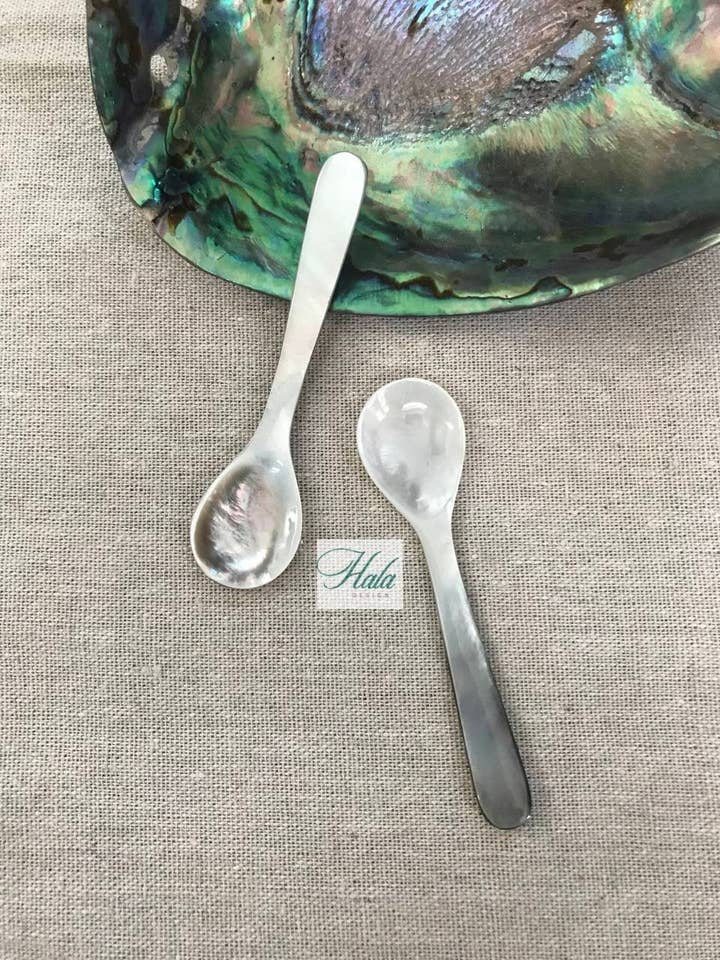Clearance Sale: Oyster Caviar Spoon L= 8cm for wholesale by Hala Design