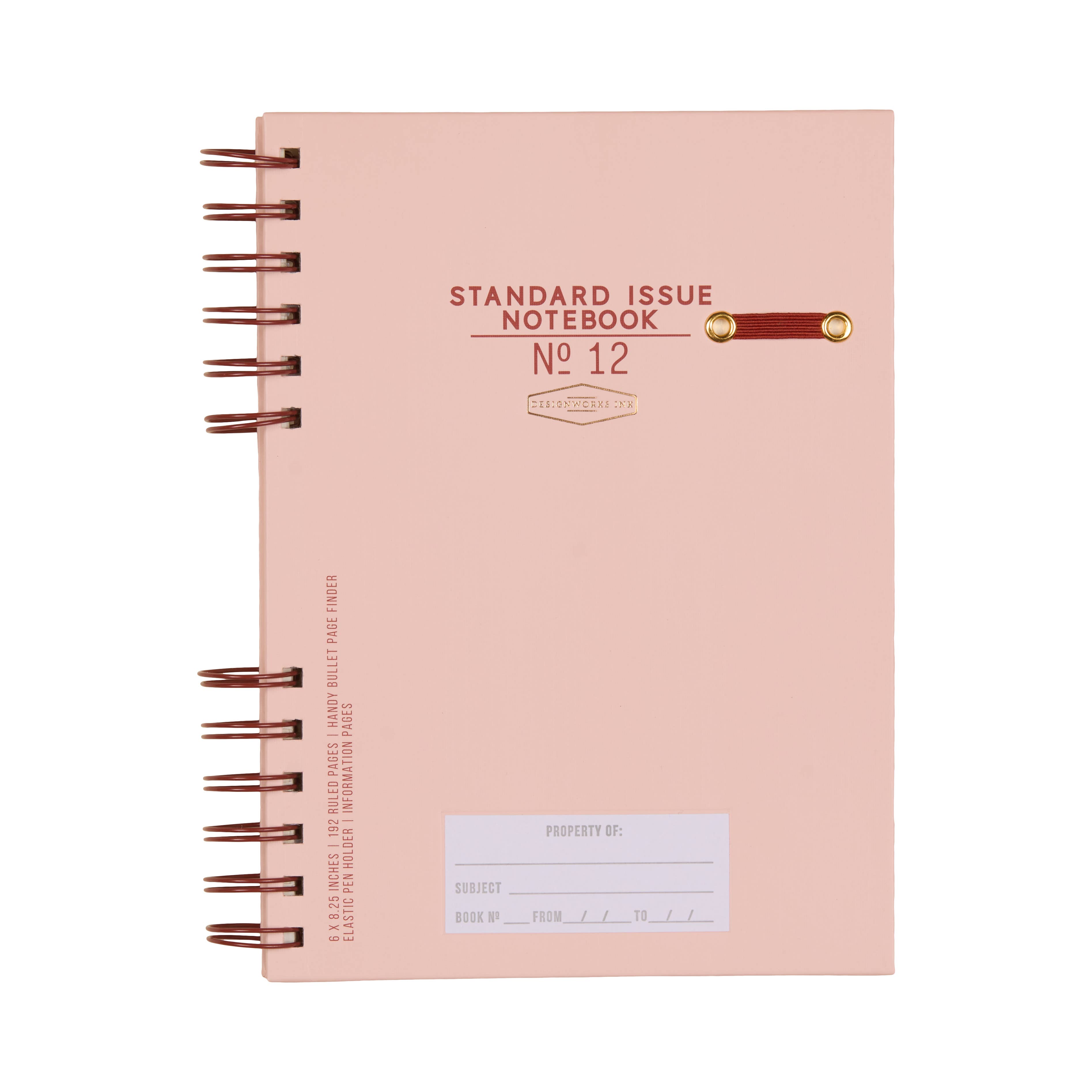 DesignWorks Ink - Wholesale Planner - Standard Issue Planner Notebook No. 12 - Rosewood + Blush0