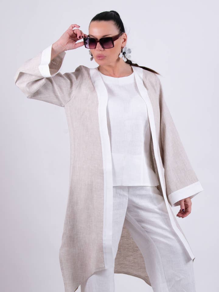 Linneväst Genua för wholesale av EUG fashion