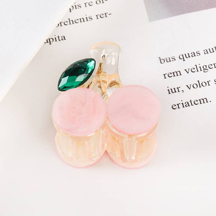 JOSSLYN by wall to wall - Wholesale Hair Clip - Women's - CHERRY DESIGNED HAIR CLAW CLIPS | 40H9834