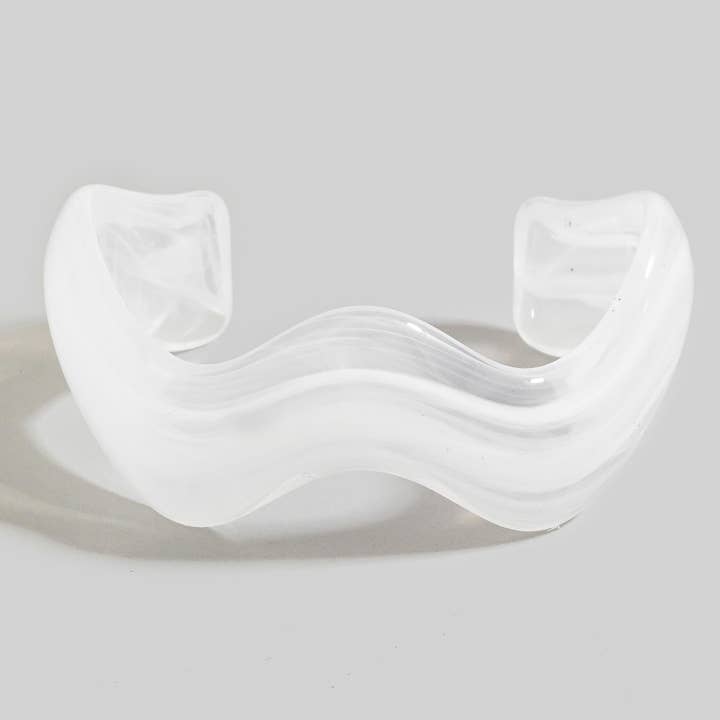 Wavy Marble Resin Cuff Bracelet for wholesale by The Looks by Fame Accessories