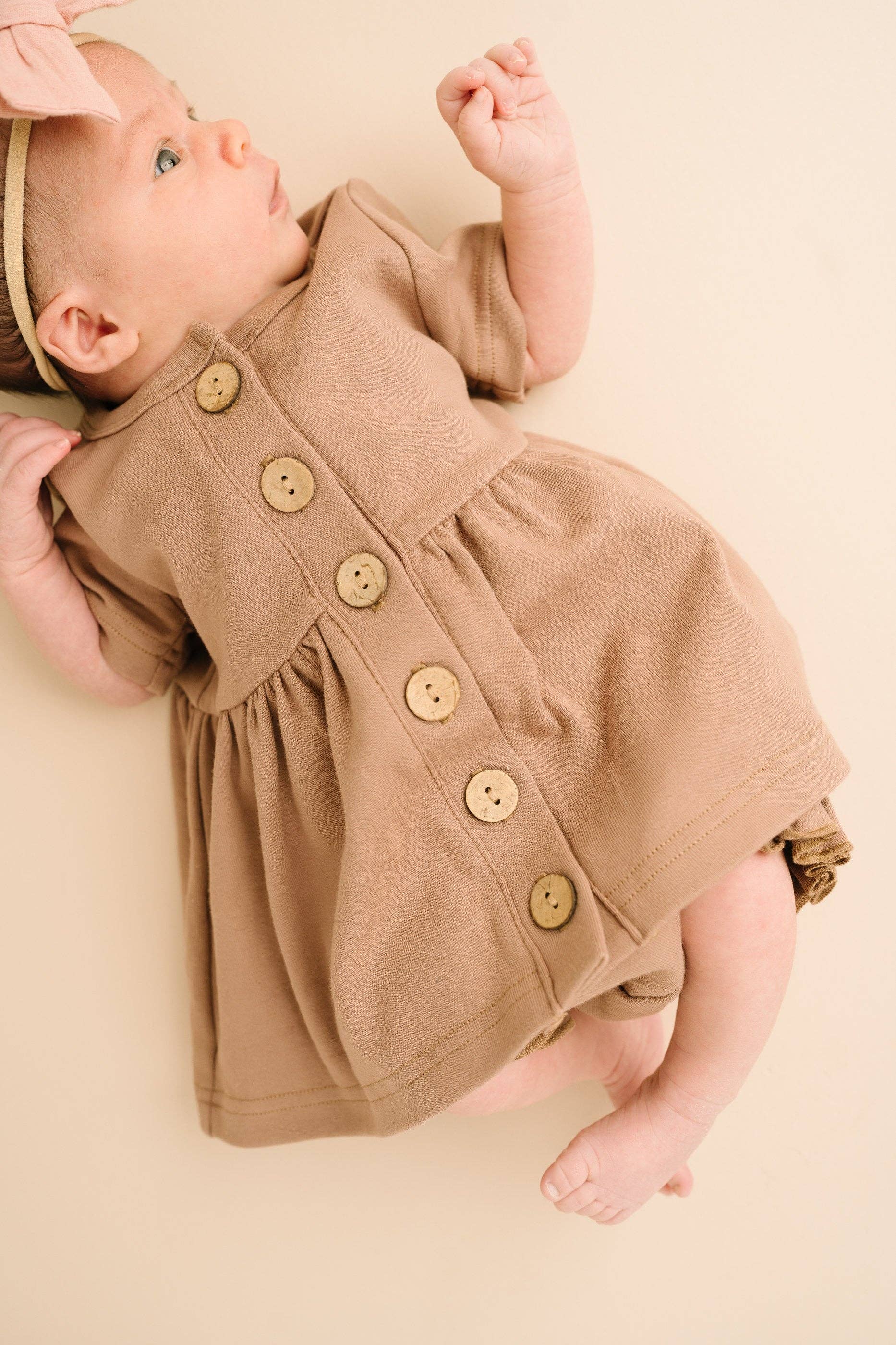 Little One Shop - Wholesale Dress - Baby - Sparrow Button Dress6