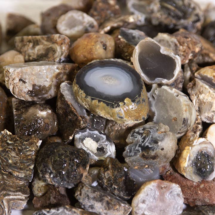 Cold River Mining - Wholesale Spiritual Stone/Crystal - MINI NATURAL GEODES 5LBS7