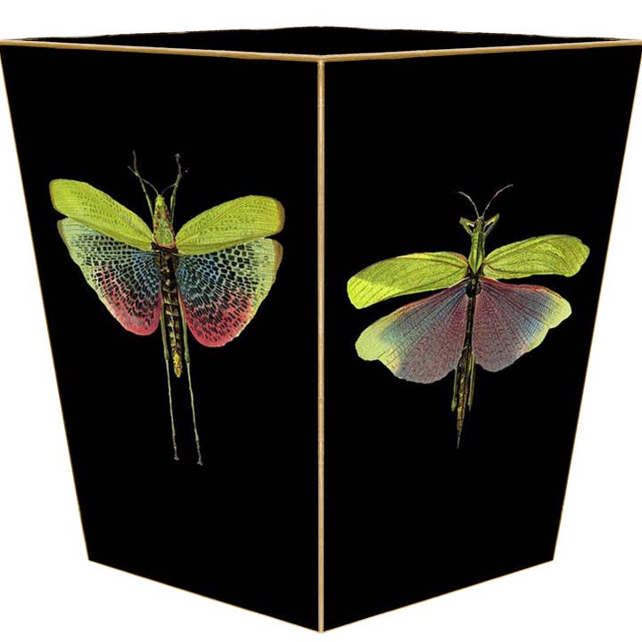 WB19 - Libélulas sobre papelera negra para venta al por mayor de Marye-Kelley