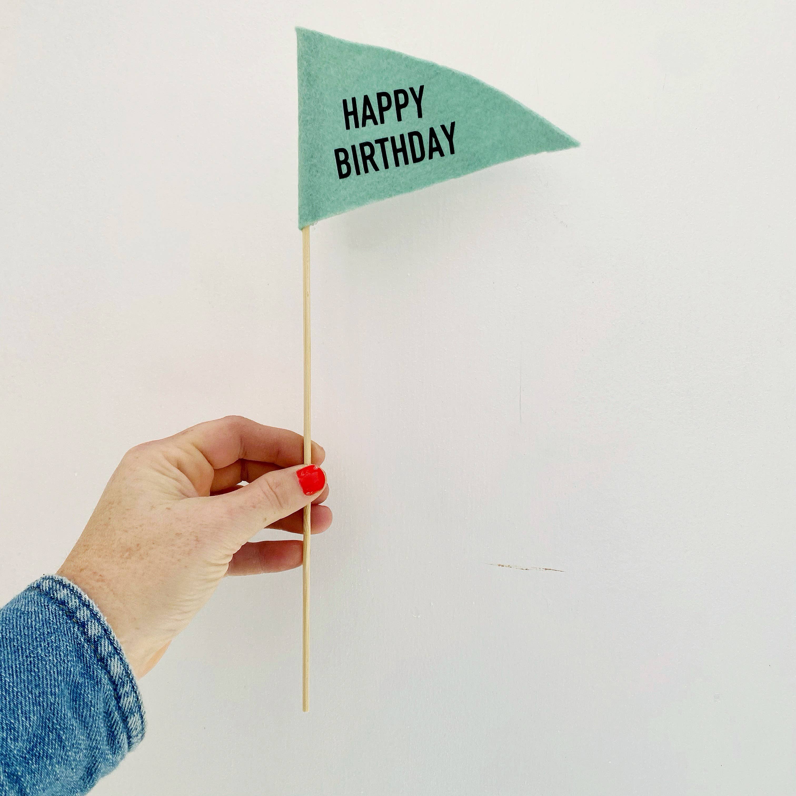 Handpicked Goods - Wholesale Cake/Cupcake Topper - Birthday Flag1