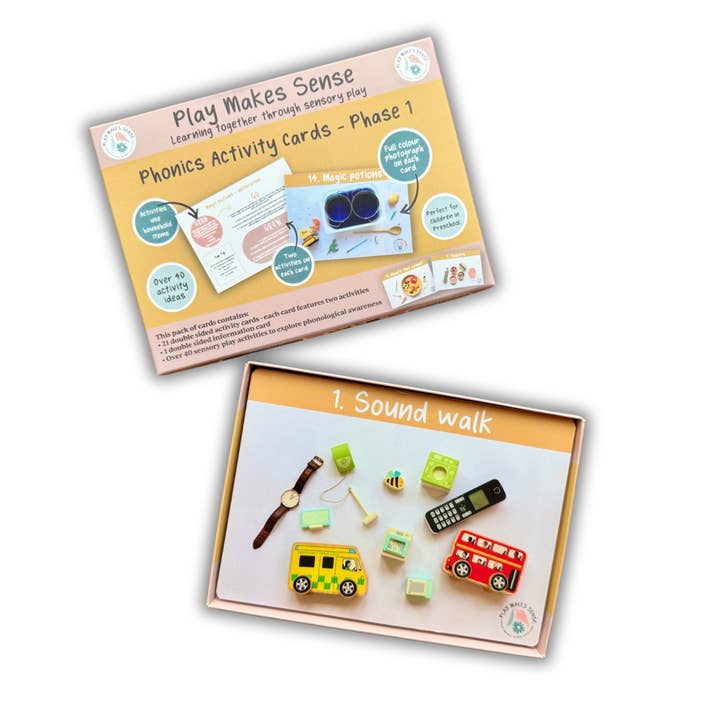 Phonics Activity Cards - Phase 1 Phonics Games & Activities for wholesale by Play Makes Sense