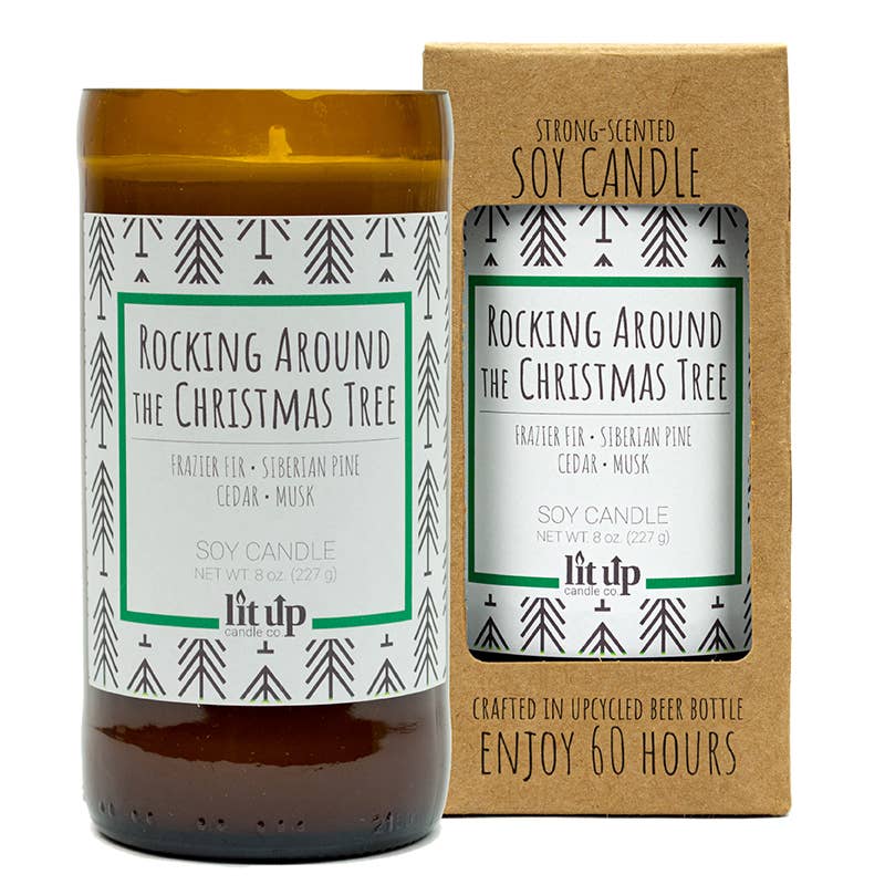 Lit Up Candle Co. – wholesale Jar/filled candle – 8-PACK 8 oz. scented soy candles in upcycled beer bottles14