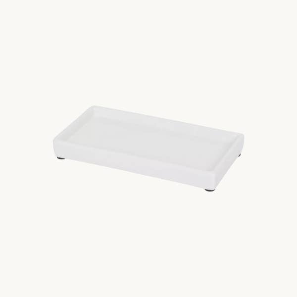 The Minimalist Home - Wholesale Bath Soap Dish - Ceramic soap dispenser tray – 17 cm – White1